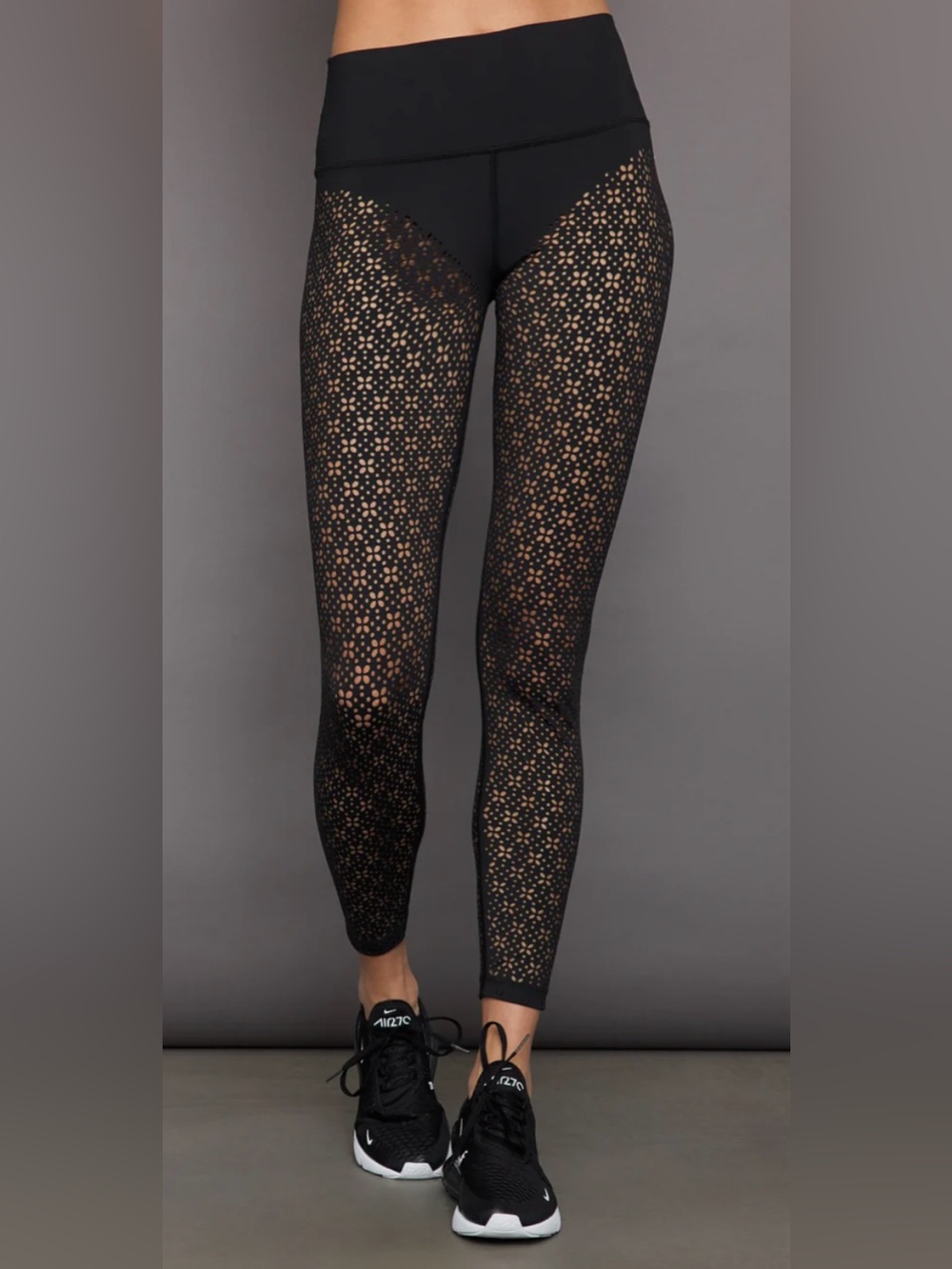 Carbon38 Laser Cut Legging in Diamond Compression